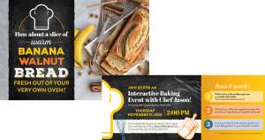 Banana Bread Baking Event Mailer