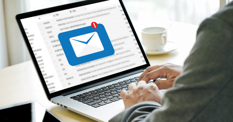 Email notification on computer