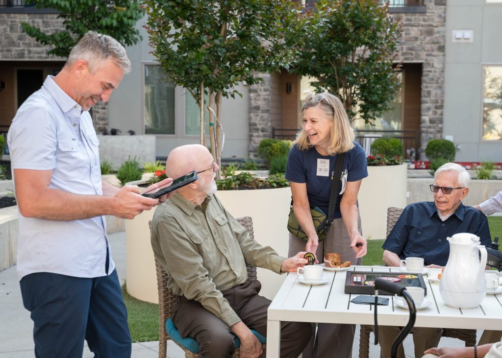 Jeremy Hess and Michelle Hubacher with Veterans Group atThe 501 at Mattison Estate in Ambler, Pennsylvania. Photo by Nathalie Warner